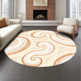 Nimbus Swirl Abstract Hypoallergenic Floor Covering(Beige)