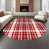 Classic Tartan Plaid Interlocking Heritage Holiday Charm(Red)