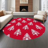 Whimsical Feathered Evergreen Grove with Sparkling Details(Red)