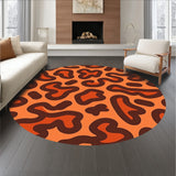 Sunset Savannah Inspired with Spotted Abstract Animal Design(Orange)