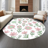 Romantic Blossom Trail with Interlocking Tendrils and Scattered Wildflowers(White)