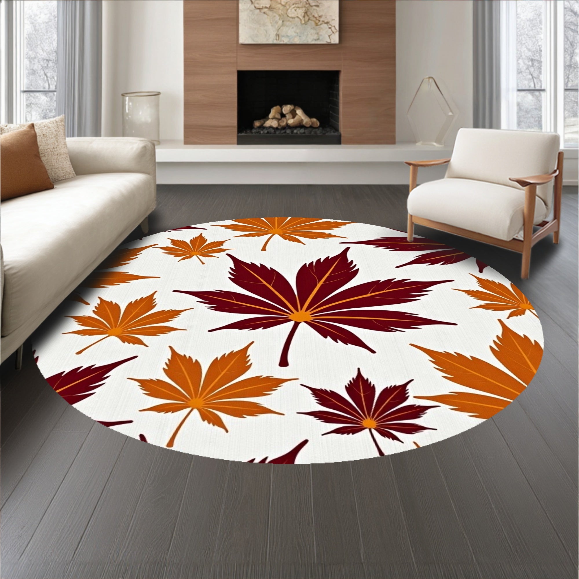 Elegant Falling Botanical Nature Display(Beige)