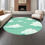 Fluffy Cloud Formation with Dreamy Sky (Green)