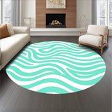 Abstract Interlocking Waves with Soothing Curves and Flowing Lines(Green)