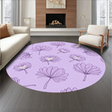 Lavender Bloom Floral Tapestry Collection Accent(Purple)