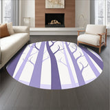 Abstract Woodland with Misty Dawn Color Palette(Purple)