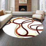 Abstract Ripple Design Featuring Fluid Movement and Shapes(Brown)
