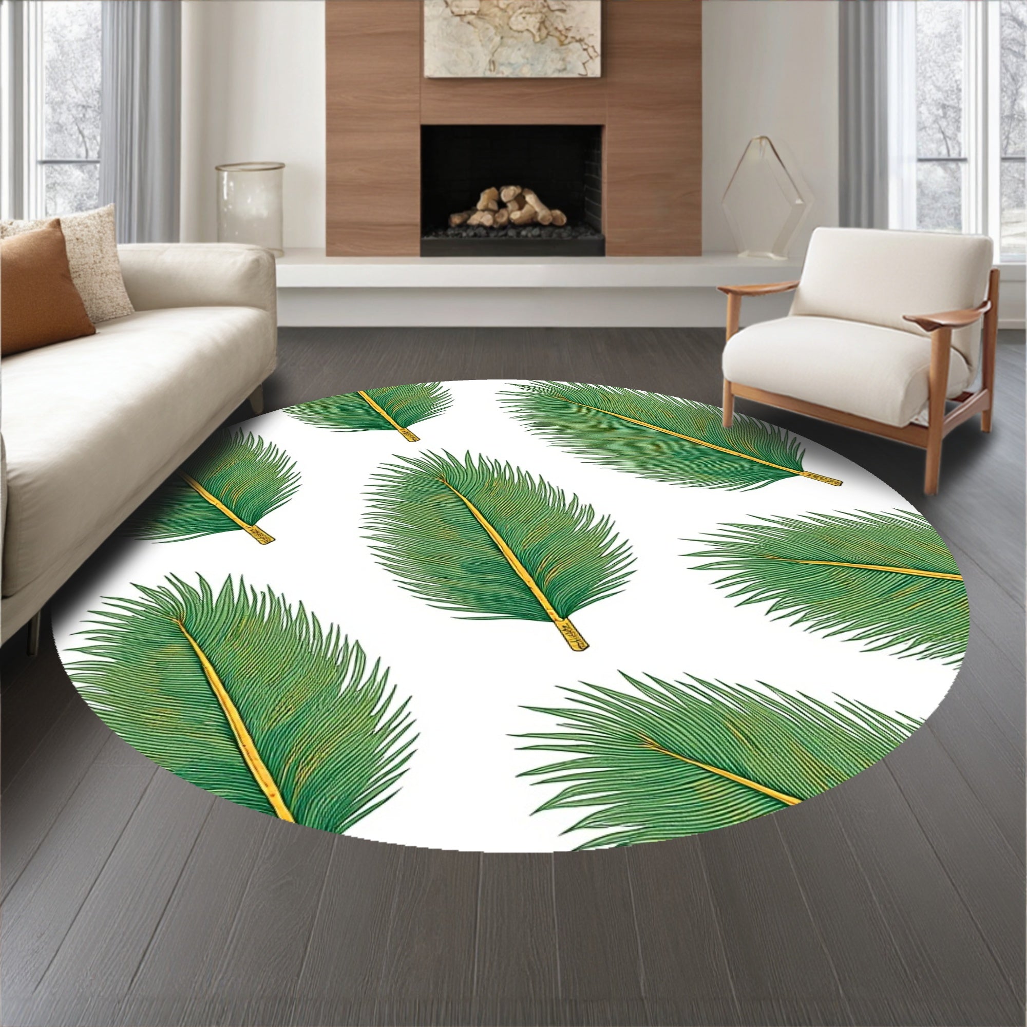 Whimsical Pinecone Mosaic with Delicate Filigree Details(Green)