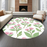 Farmhouse Botanical Print with Cottage Garden Florals (Pink)