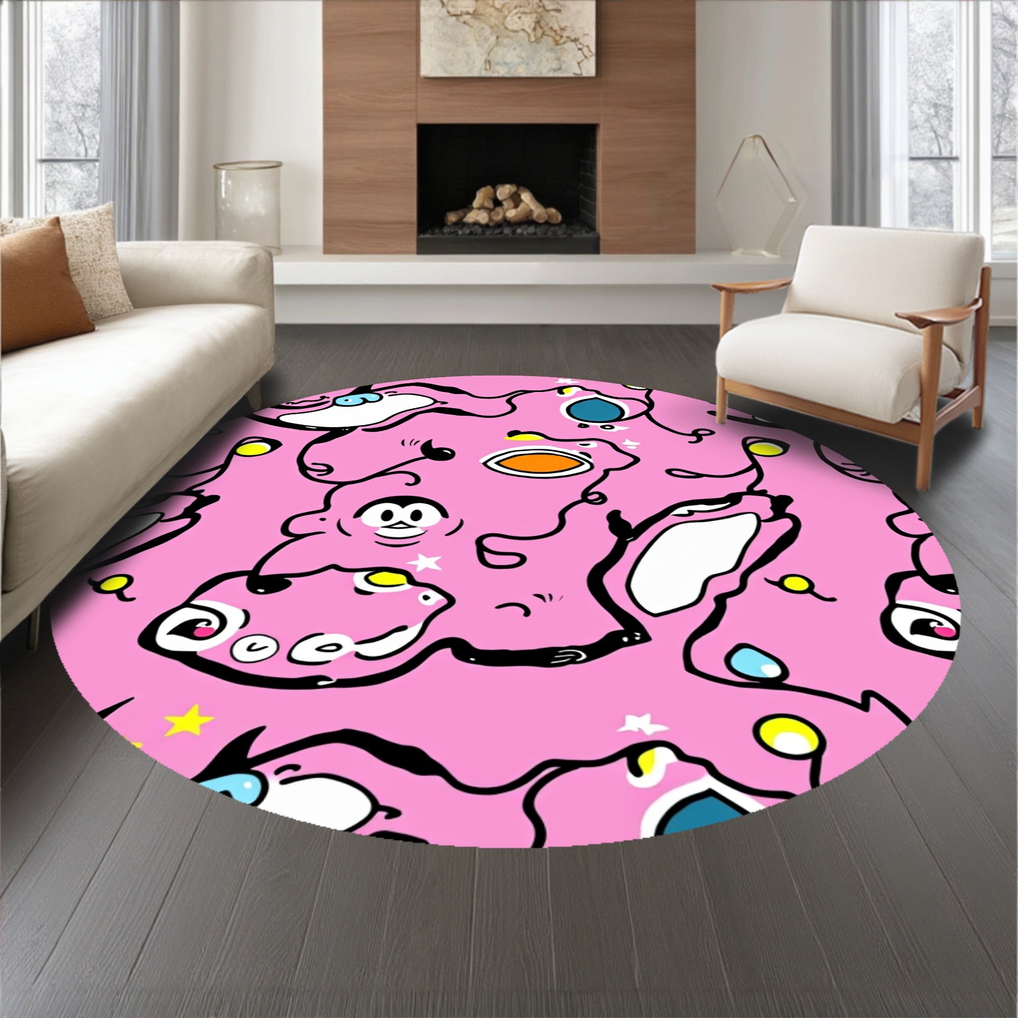 Sparkling Silly Kitty Mishap Joyful Celebration Conversation Starter(Pink)