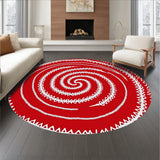 Celestial Spiral with Starlit Snowflake Embellishments(Red)