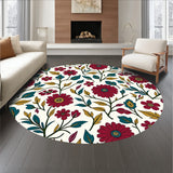 Elegant Floral Bloom Vintage Inspired Artistic Heirloom (Red)