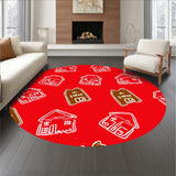 Gingerbread Village Dream Heartwarming Path Decoration(Red)