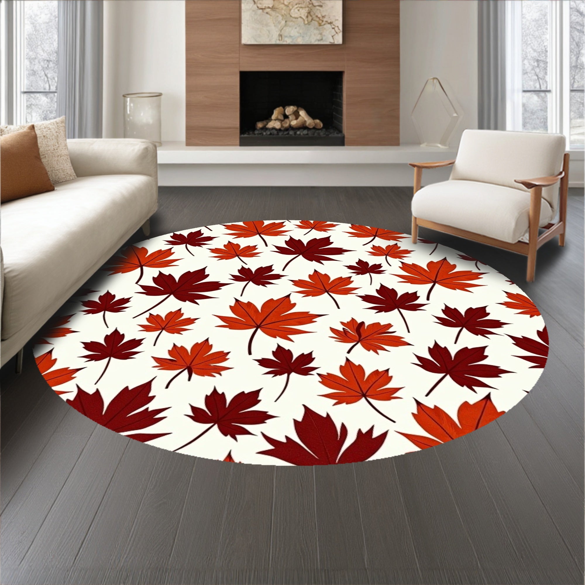 Autumn Foliage Cascade Decorative Accent(Orange)