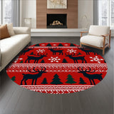 Winter Forest with Nordic Accents and Festive(Red)