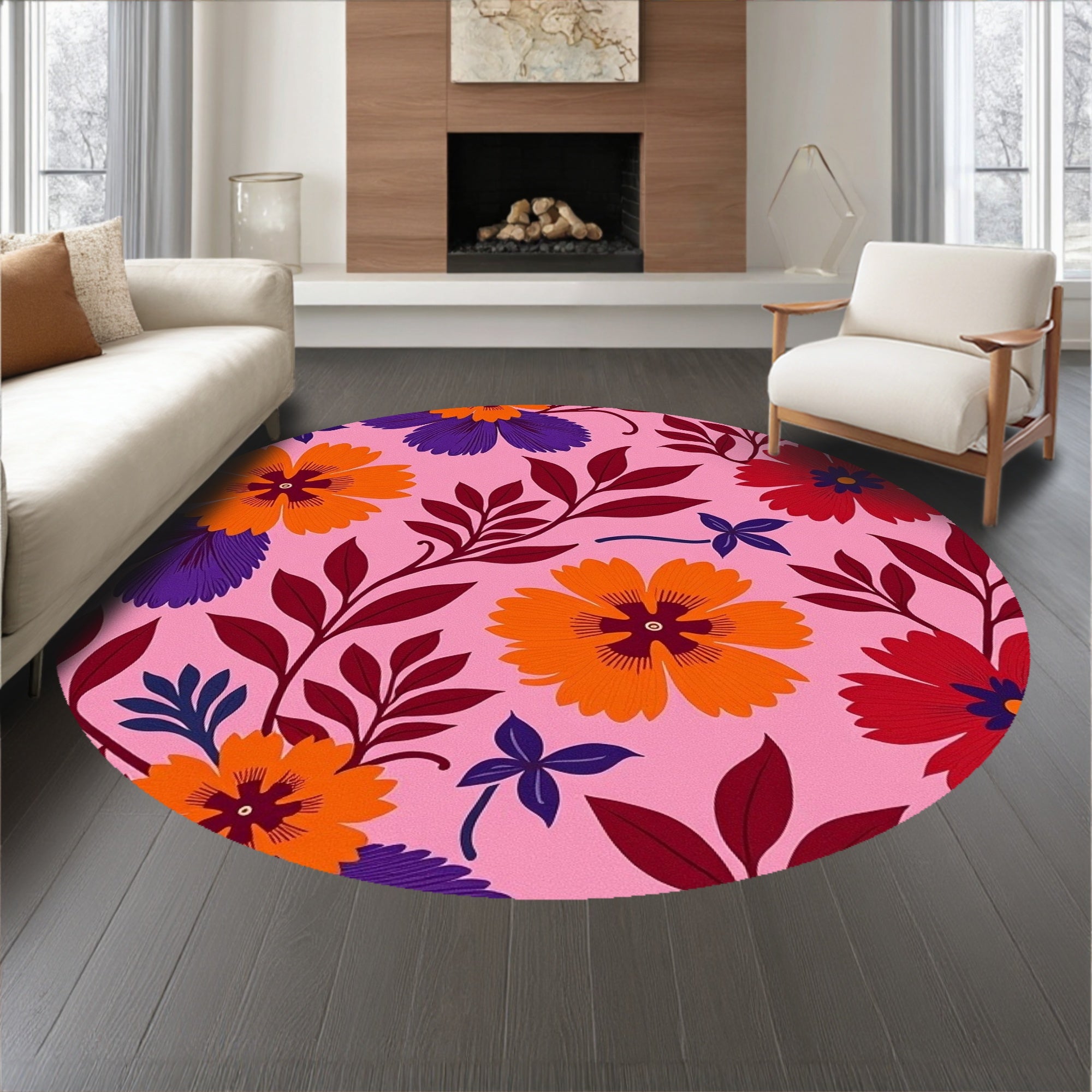 Sunset Hibiscus Floral Statement (Pink) - ODIKA