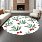 Enchanted Holly Berries Celebration Tapestry(Green)