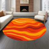 Sunset Horizon Gradient Plush Luxurious Elegant Sheepskin(Orange)