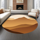 Highland Misty Mountain Peaks Dreamy Enchanted Luxury(Beige)