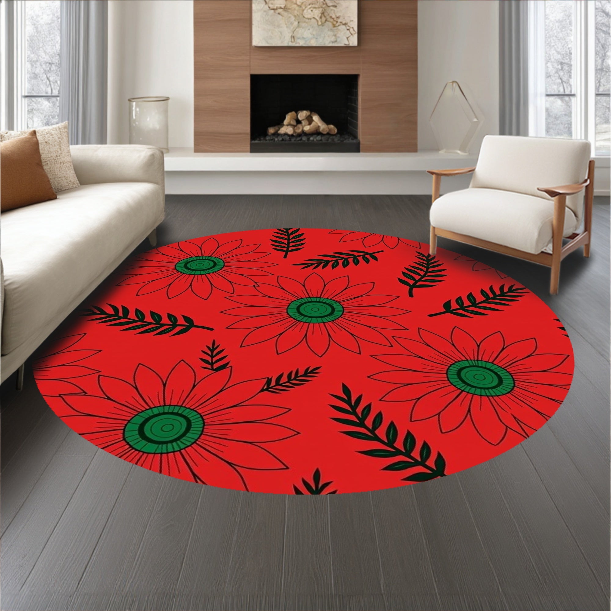 Enchanted Poinsettia Blossom Yuletide Decoration(Red)