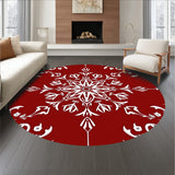 Nordic Starlight Swirl Circular Decorative Accent(Red)