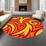 Autumn Harvest Swirl Contemporary Decorative(Orange)