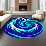 Celestial Mermaid Surrounded by Oceanic Swirls(Blue)