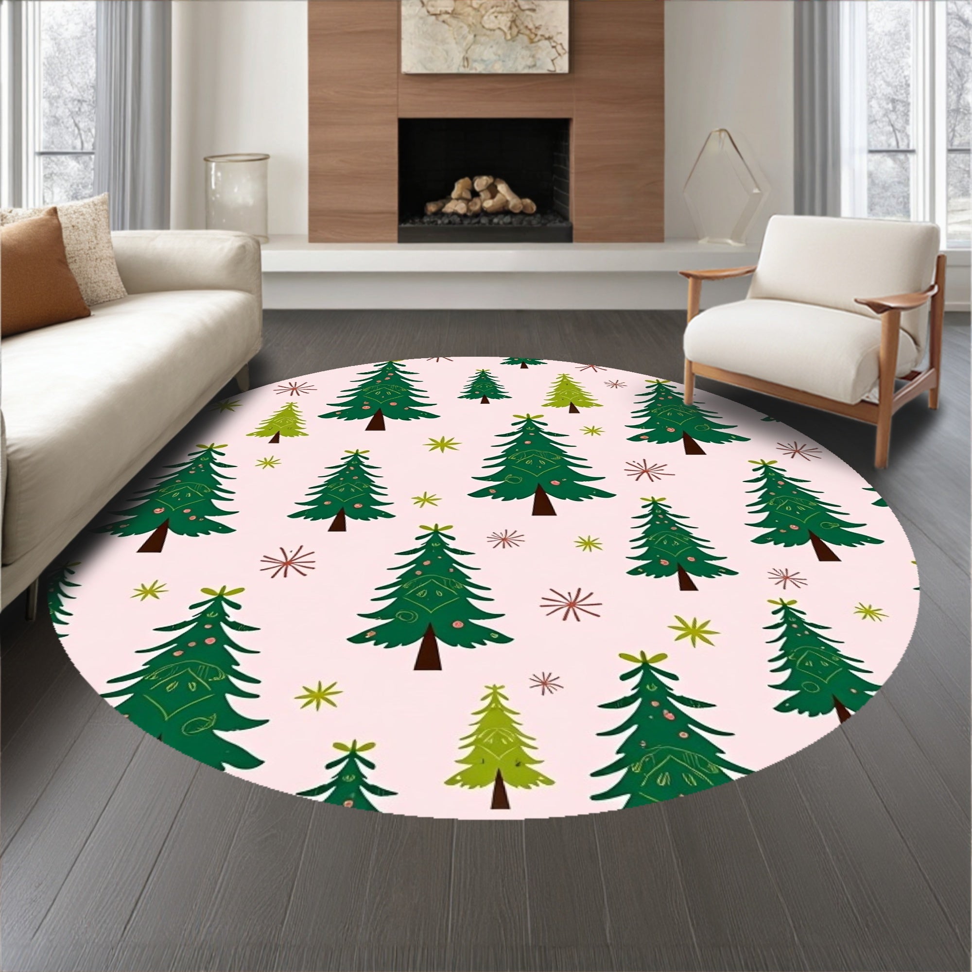 Enchanted Fir Jubilation Seasonal Artwork(Pink)
