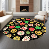 Holiday Cookie Wonderland with Sprinkled Gingerbread Motif(Black)