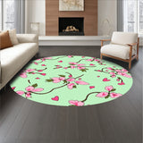 Glowing Whiskers & Hearts with Enchanted Garden Floral Motifs(Green)