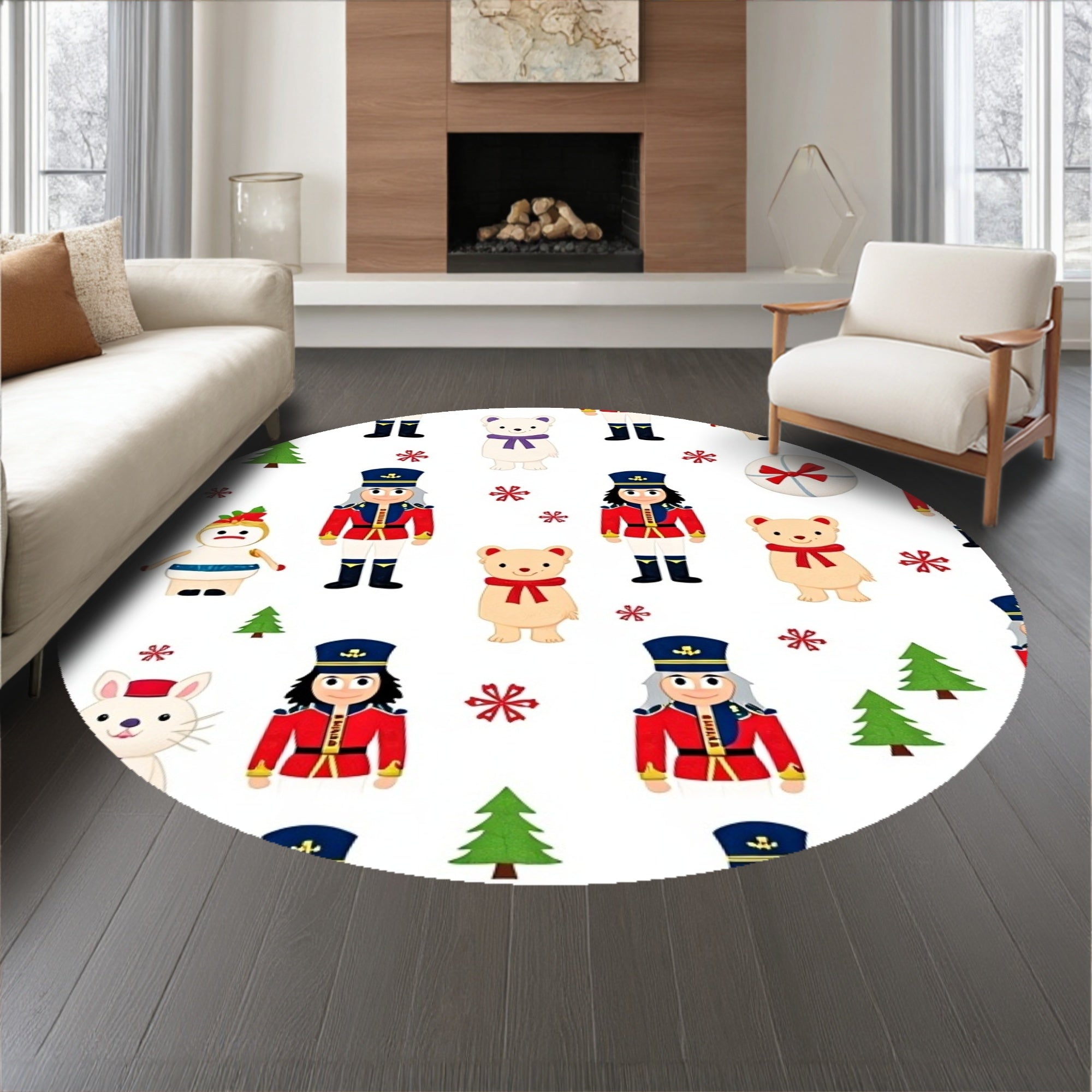 Festive Soldier Guard Seasonal Entrance Welcoming Decoration(Red)