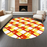 Harvest Plaid Interlocking Lattice with Bold Autumn Tones(Yellow)