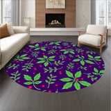 Festive Holly Wreath Accent with Berries and Ivy Motif(Purple)