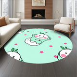 Dreamy Pond Creatures Beneath Floating Floral Canopy(Green)
