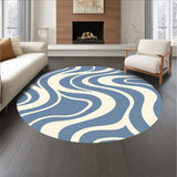 Abstract Wave Motifs With Fluid Interlocking And Contrasts(Gray)