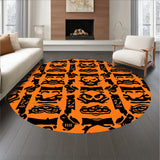 Jack O Lantern Gingham with Festive Accents(Orange)