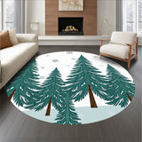 Winter Wonderland Pine Tree Corridor with Details(Green)