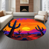 Frontier Desert Sunset Decorative Accent(Purple)