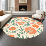 Retro Botanical Garden Artistic Print Elegant(Orange)