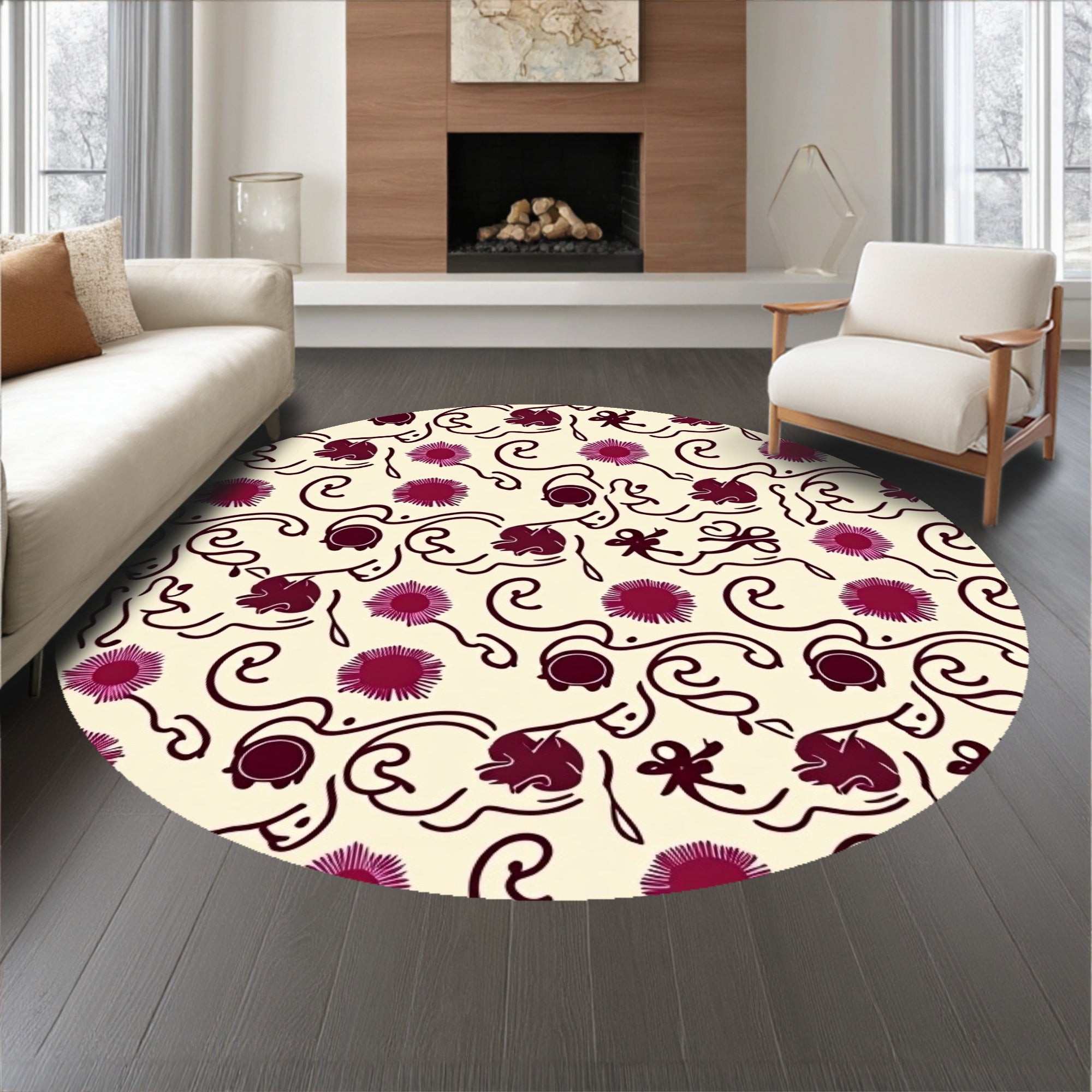 Celestial Whirlwind with Twirling Starbursts and Radiant Swirls(Ivory)