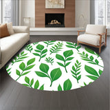 Botanical Garden Leaves Branches Nature Inspired Foliage(Green)