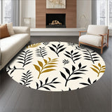 Botanical Sketch Stylized Nature Inspired Eclectic(Ivory)