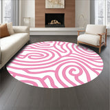 Heavenly Feather Spiral Embossed Zen Minimalist (Pink)
