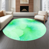 Abstract Watercolor Burst with Flowing Gradient Waves(Green)