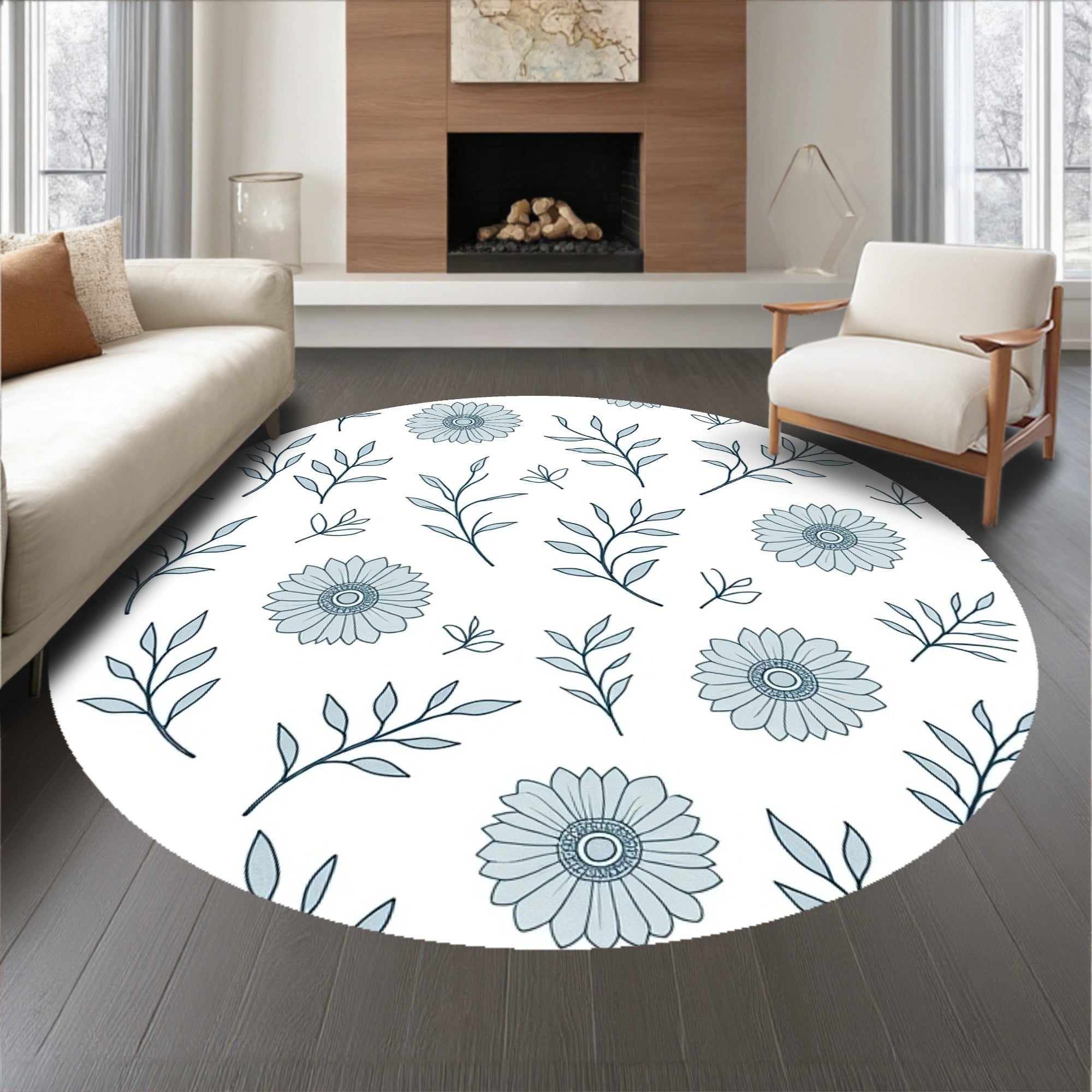 Enchanting Botanical Garden Decorative Embellishment (Blue) - ODIKA