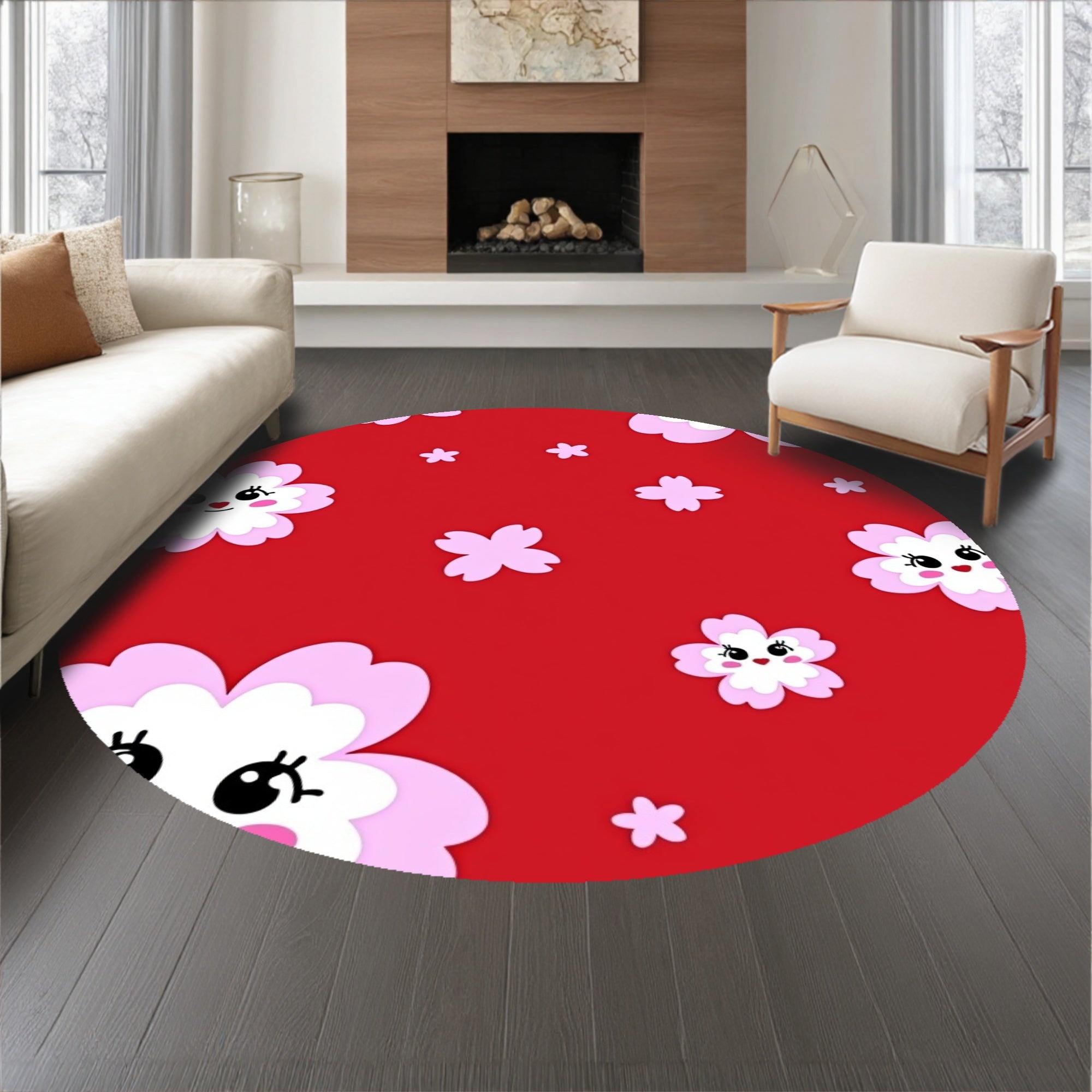 Kawaii Cherry Blossom Petal Dance(Red)