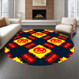 Buffalo Check Entry Halloween Themed Decorative(Yellow)