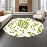 Ethereal Paisley Mosaic Abstract Swirl Watercolor(Green)
