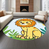 Safari Cartoon Character Jungle Adventure Playful Mane(Yellow)