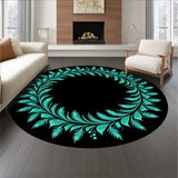 Festive Wreath Medallion Holiday Motif(Black)